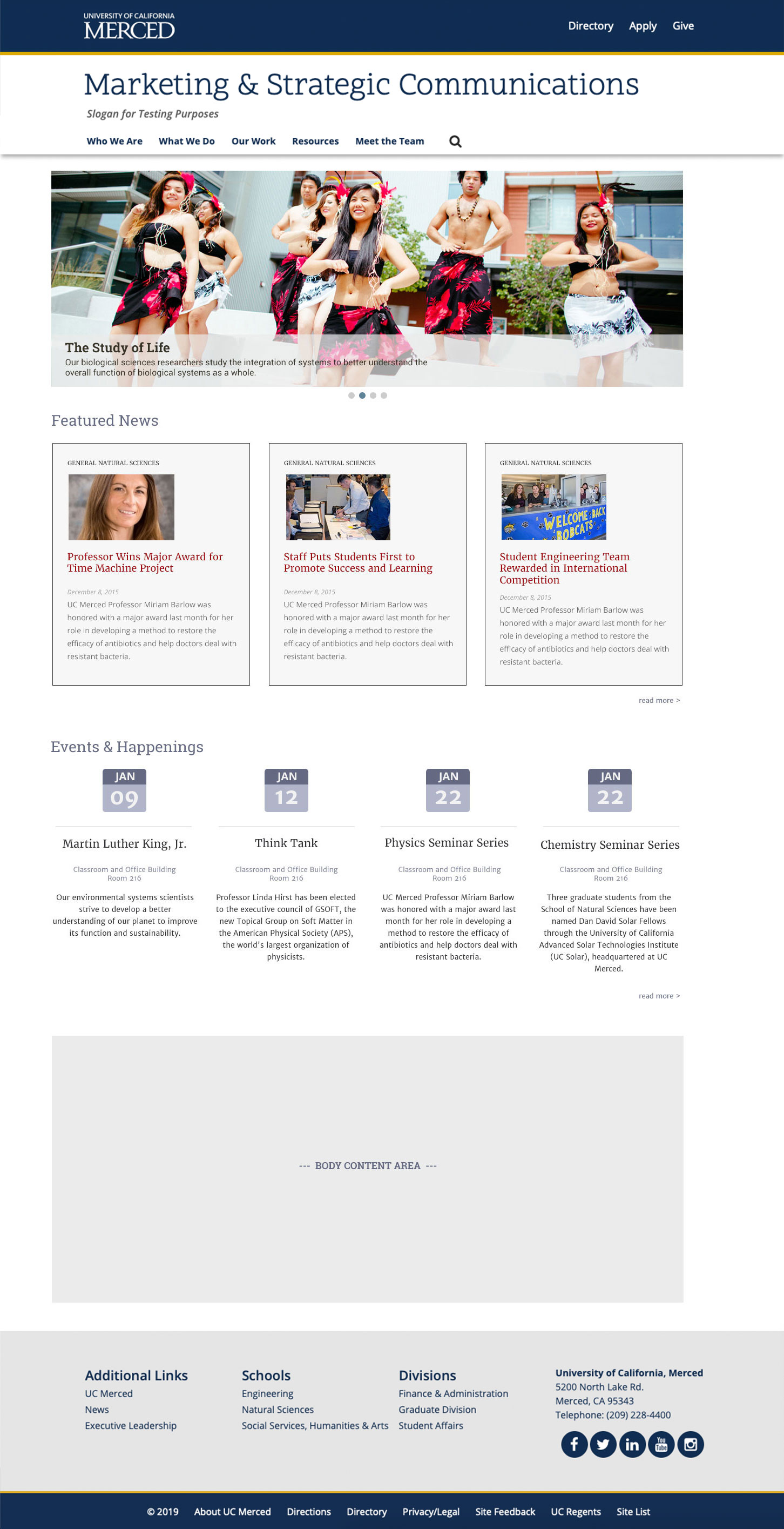 Full width slider