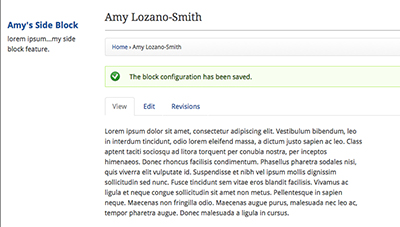 Side Feature Example
